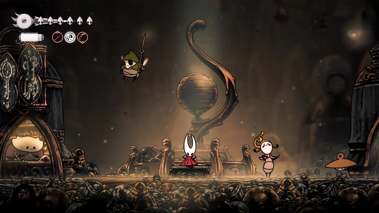 The people of Pharloom gathering after the kingdom is freed from the Haunting