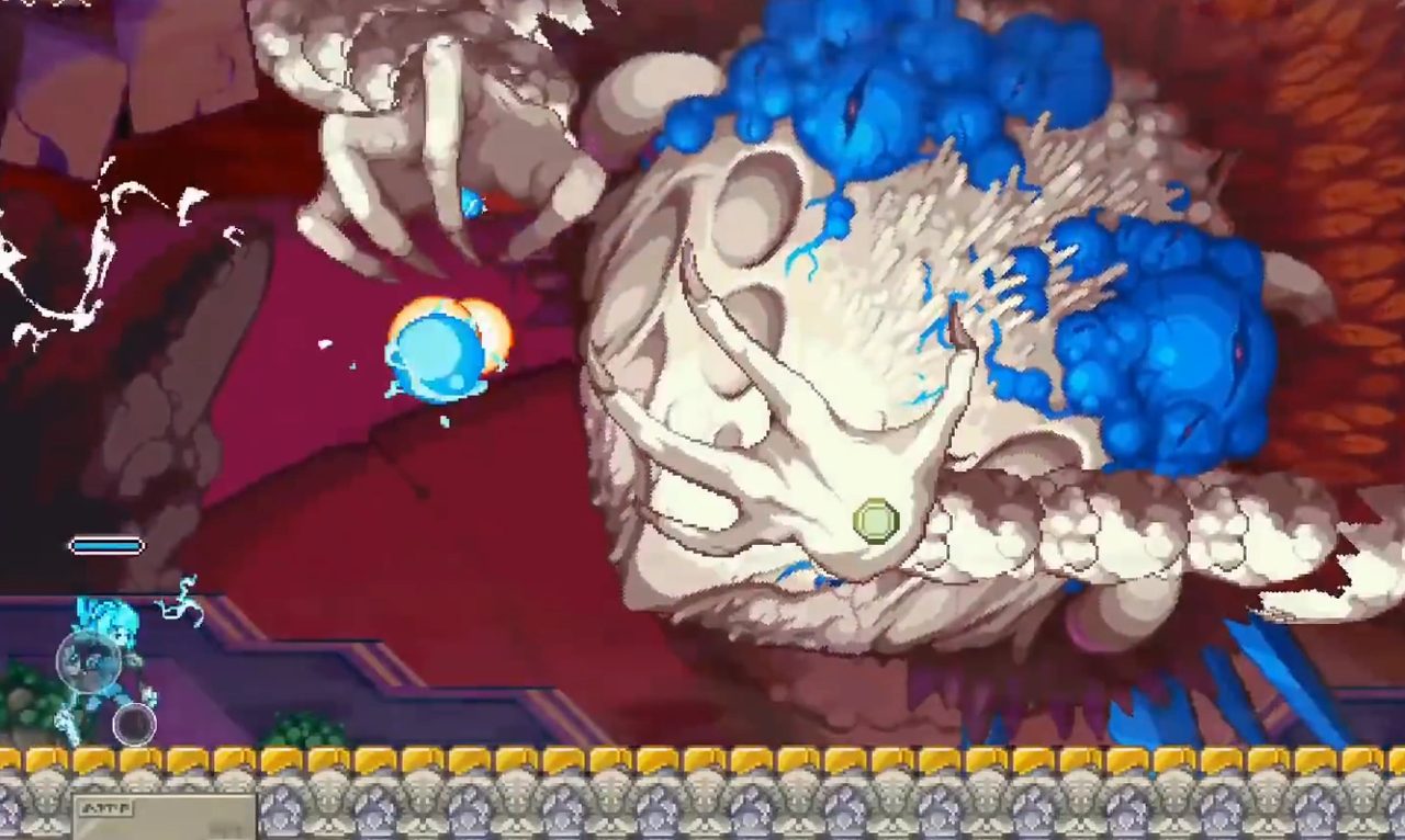 Starworm khổng lồ trong trận chiến cuối cùng ở Impact Zone