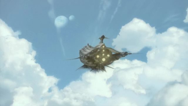 Lunar Whale trồi lên trong Final Fantasy IV