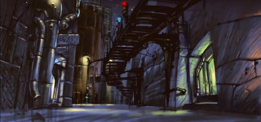 Anywhere City, the futuristic city of GTA 2 in official artwork
