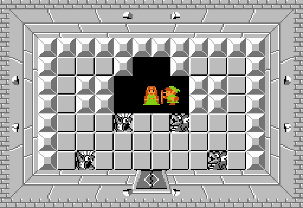 Link giải cứu công chúa Zelda khỏi ngục tối