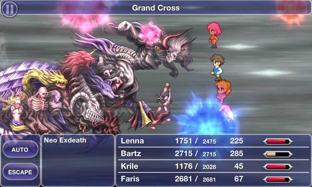 Trận chiến cuối cùng với Neo Exdeath trong Final Fantasy V