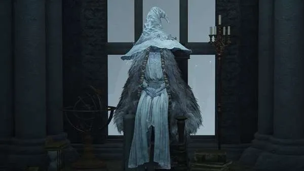 Ranni in her doll form in the tower of Ranni's Rise