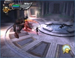 Ares khổng lồ tàn phá thành Athens trong God of War 2005