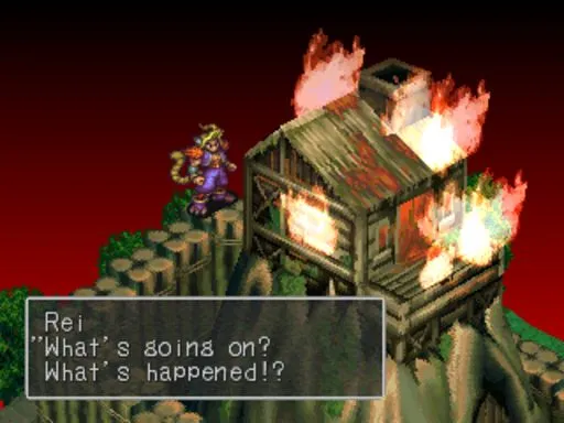The children's treehouse engulfed in flames — the bitterest turning point of Ryu's childhood