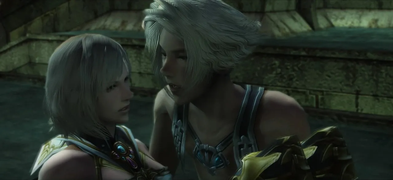 Vaan and Ashe meet face to face for the first time in the Rabanastre palace
