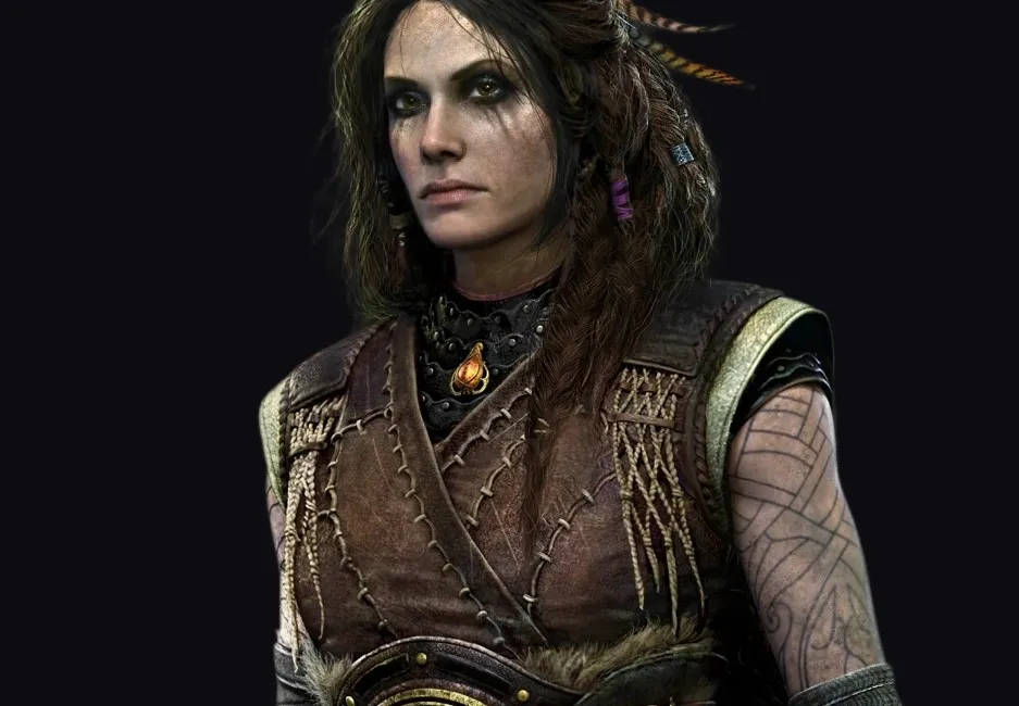 Freya, the Vanir goddess exiled in Midgard, mother of Baldur in God of War